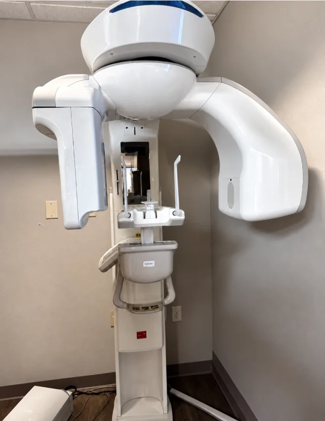 Cone beam 3D CT scanning machine at Calm Dental Care in San Jose