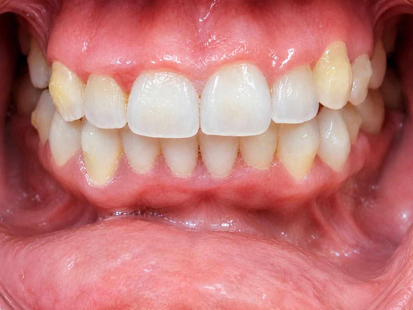 After orthodontic treatment for crowded teeth at Calm Dental Care