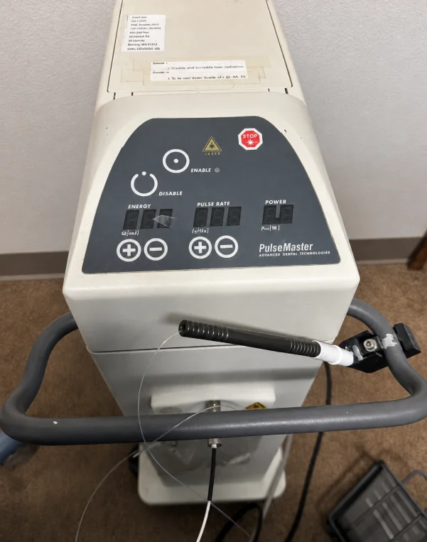 Soft tissue dental laser unit at Calm Dental Care in San Jose