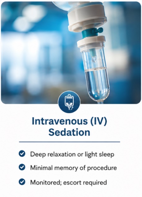 Intravenous sedation